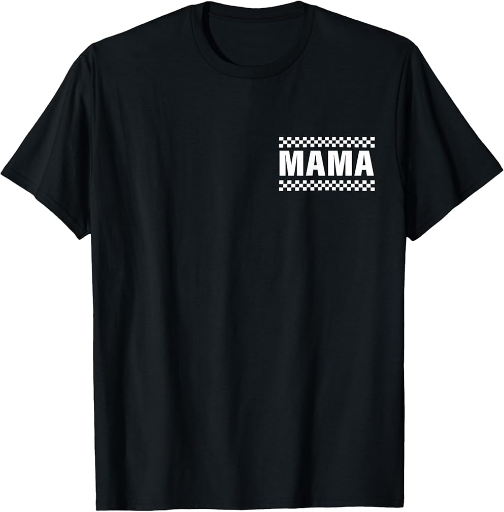 Racing Birthday Party Matching Family Race Car Pit Crew Mama T-Shirt