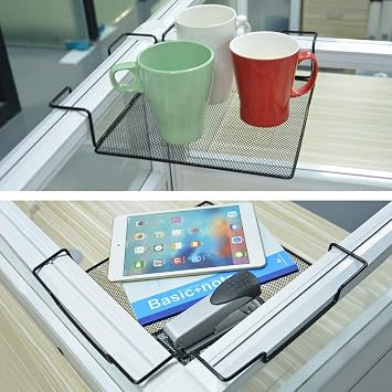 Gaweb Corner Plastic/Metal Freestanding Stackable Organizer Shelf for Bathroom,Iron Square Triangle Office Cubicle Corner Shelf Storage Rack Sundries Organizer - Triangle*