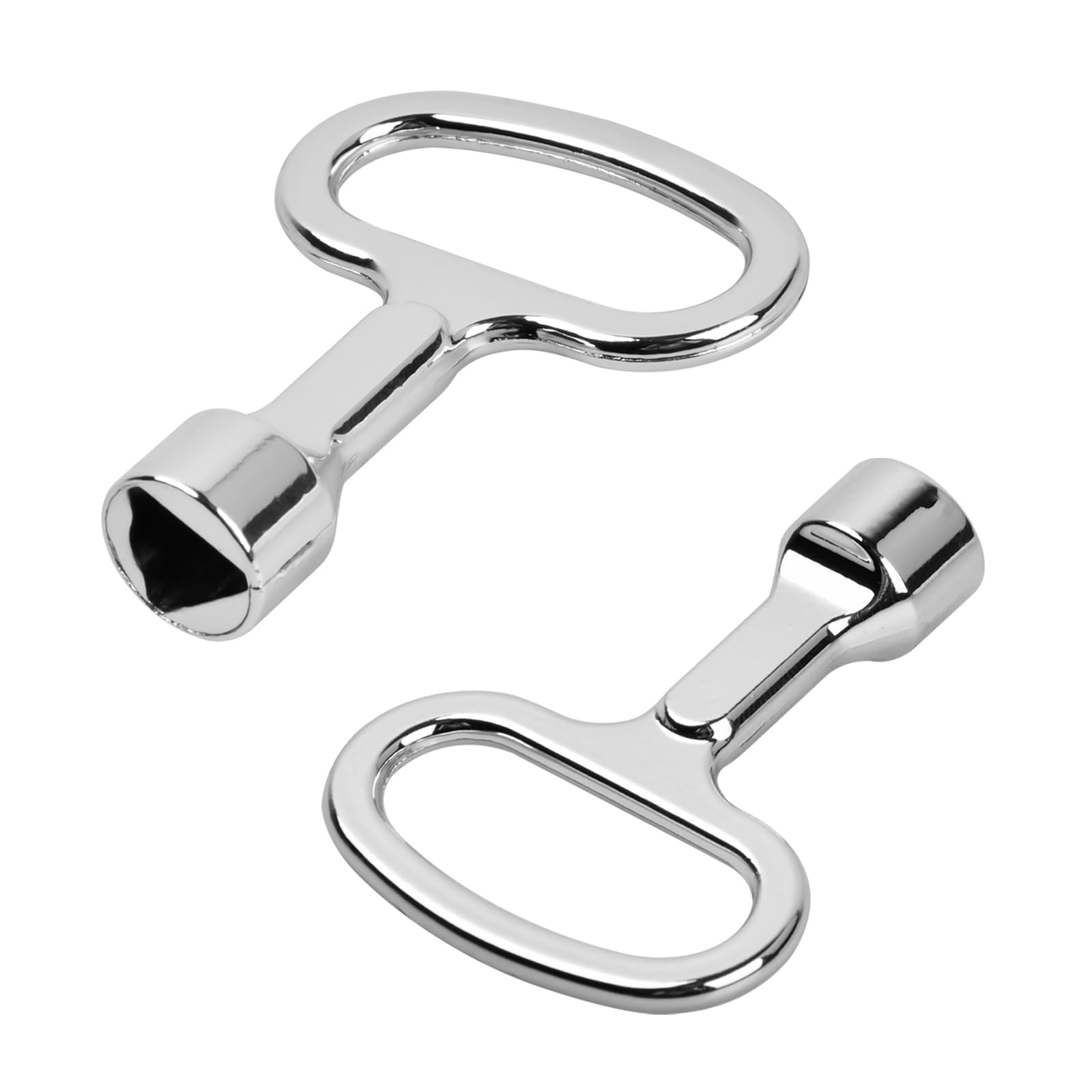 6 chiavi triangolari a bussola quadrate, chiave a croce per acqua, serratura universale in lega di zinco, per cassette elettriche, contatore di energia elettrica, box armadio