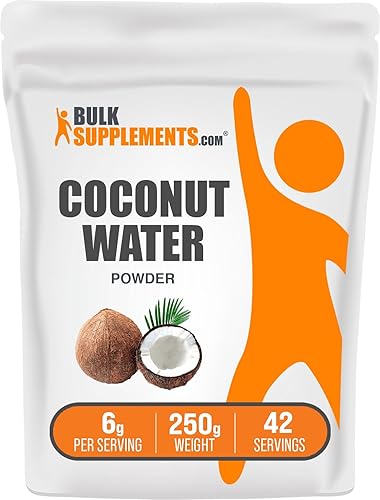 Miniatura 7 de BulkSupplements. com - Polvo de agua de coco – Suplemento de electrolitos, saborizante y potenciador de agua, sin azúcar añadido y sin gluten, 0.21
