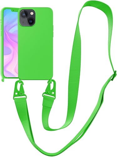 Miniatura 35 de Funda compatible con iPhone 13 con correa, funda cruzada para iPhone con cordón, ajustable, a prueba de golpes, protección contra caídas, funda