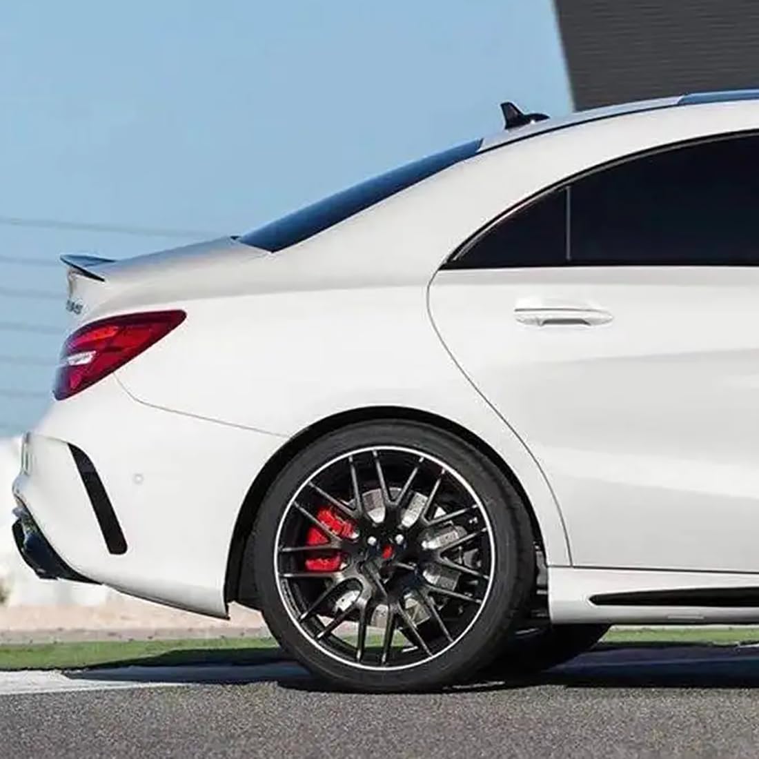 Spoiler Posteriore per Auto per Mercedes Benz CLA W117 CLA180/200/250/260 2014-2019, Alettone Posteriore per Auto, Alettone per Bagagliaio Spoiler Posteriore in ABS