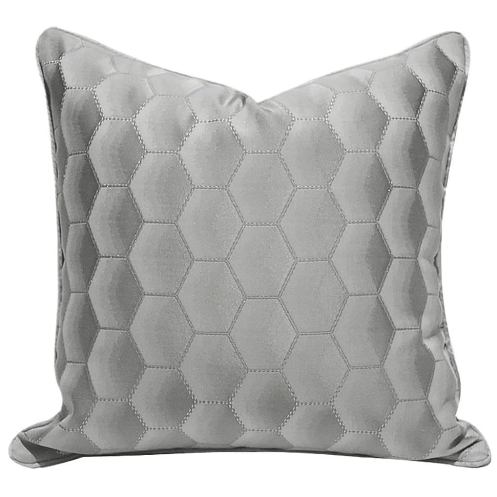 Housse de coussin de salon grise pour raviver un canapé fatigué