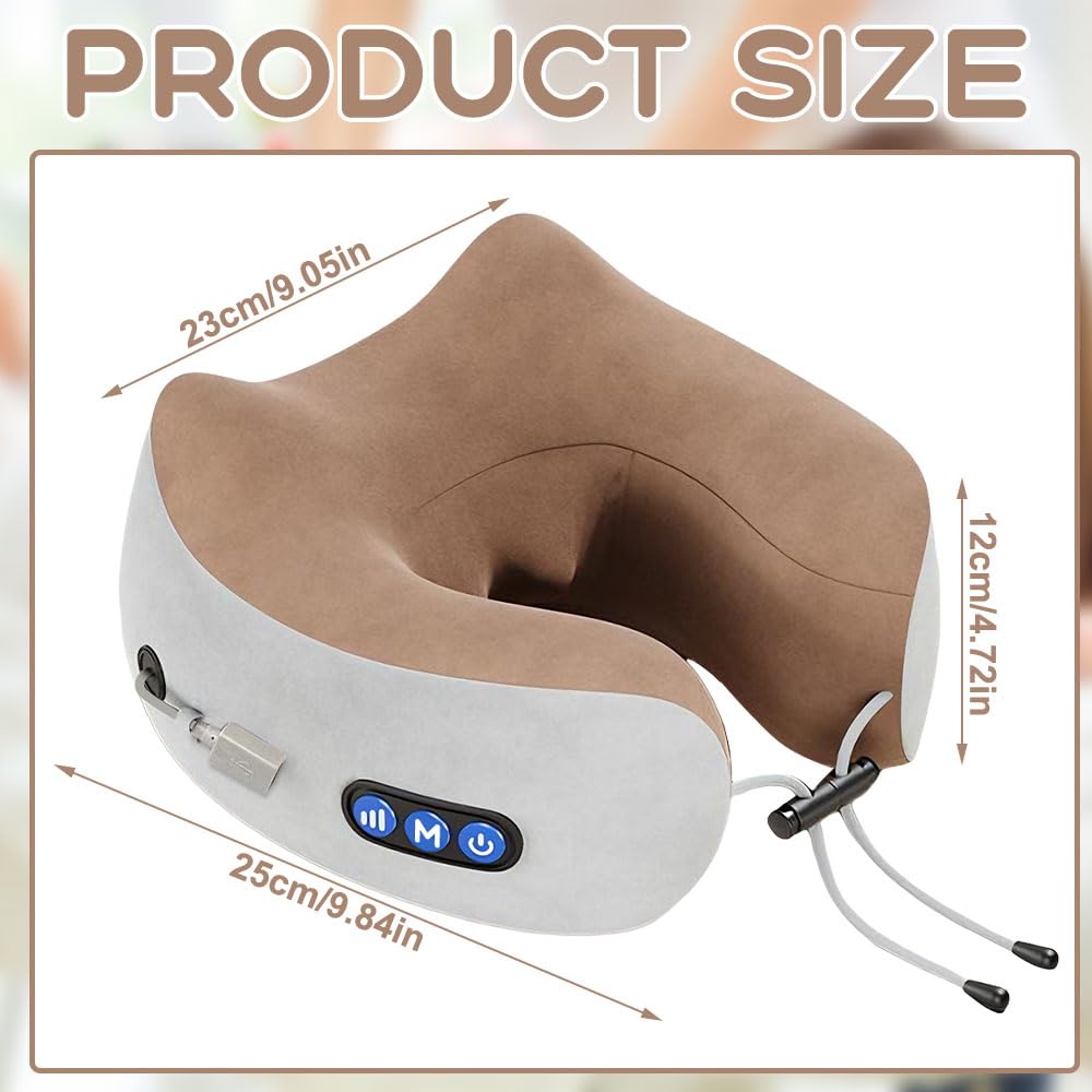 Masseur Cervical, Appareil de Massage Cervical, 3 Modes, Massage Cervicales et cou Sans Fil, en Forme de U, appareil Massage Électrique, pour la Maison et le Bureau