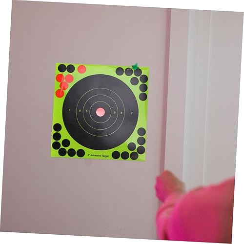 Miniatura 3 de Kisangel 40 hojas de papel accesorio adhesivo reactivo objetivos adhesivos adhesivos para uñas adhesivos accesorios dardos profesionales suministro