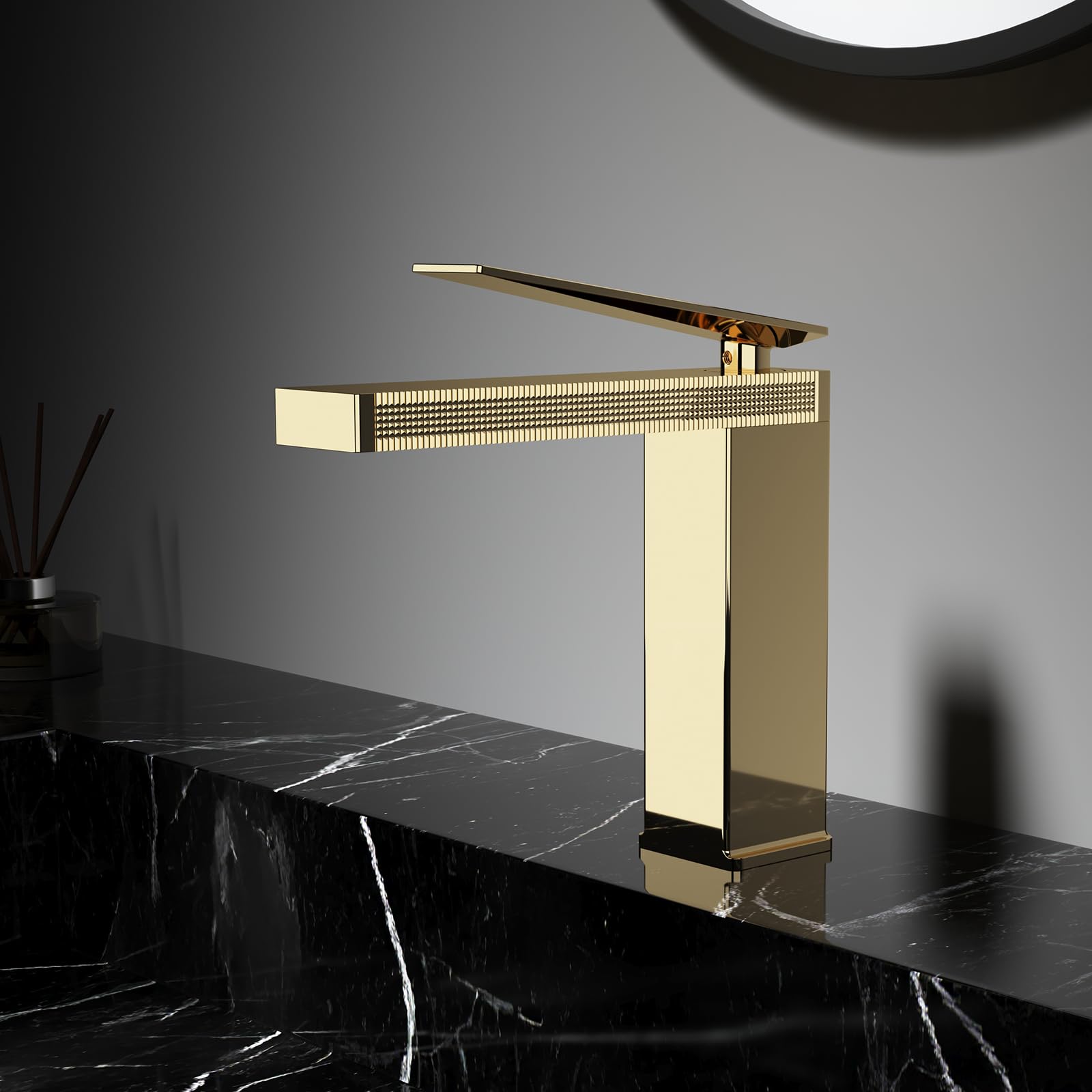 Grifo De Lavabo Baño Dorado Estilo Vintage Grifo Baño Latón Dorado Retro | Grifo Baño Dorado, Grifo Lavabo Estilo Vintage, Elegant Carved Texture, Modern Interpretation Of Retro Trends