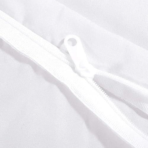 Miniatura 3 de Juego de funda de edredón de 3 piezas, lujoso 100% algodón de fibra larga de 800 hilos, 1 funda de edredón con cierre de cremallera y 2 fundas de