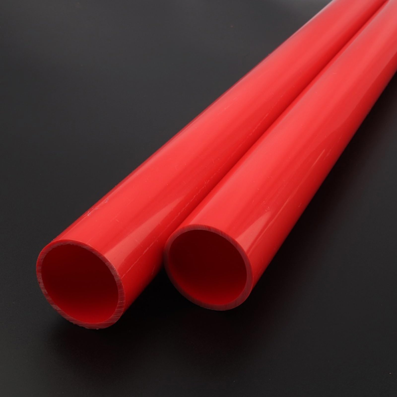 2 stücke Rohre 50 cm Rohr Rot PVC Rohr Wasser Versorgung Hause Bewässerung Aquarium PVC Rohr Aquarium Zubehör Rohr(Outer diameter 32mm)