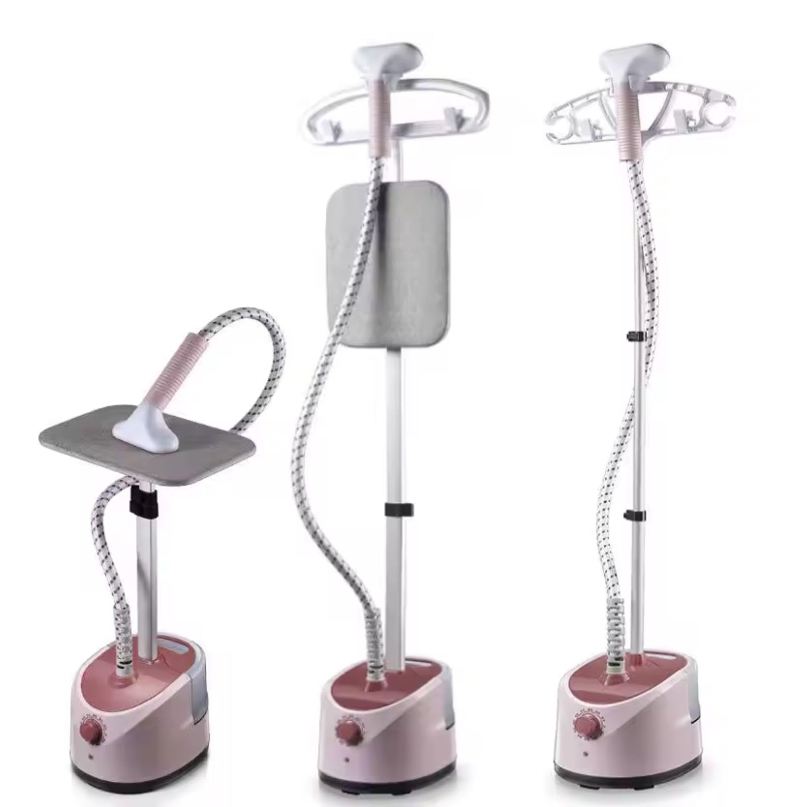 EliteEco SC-618 2000W Garment Steamer with Built-in Ironing Board, 40 Sec Heating, Pink, Upright Style