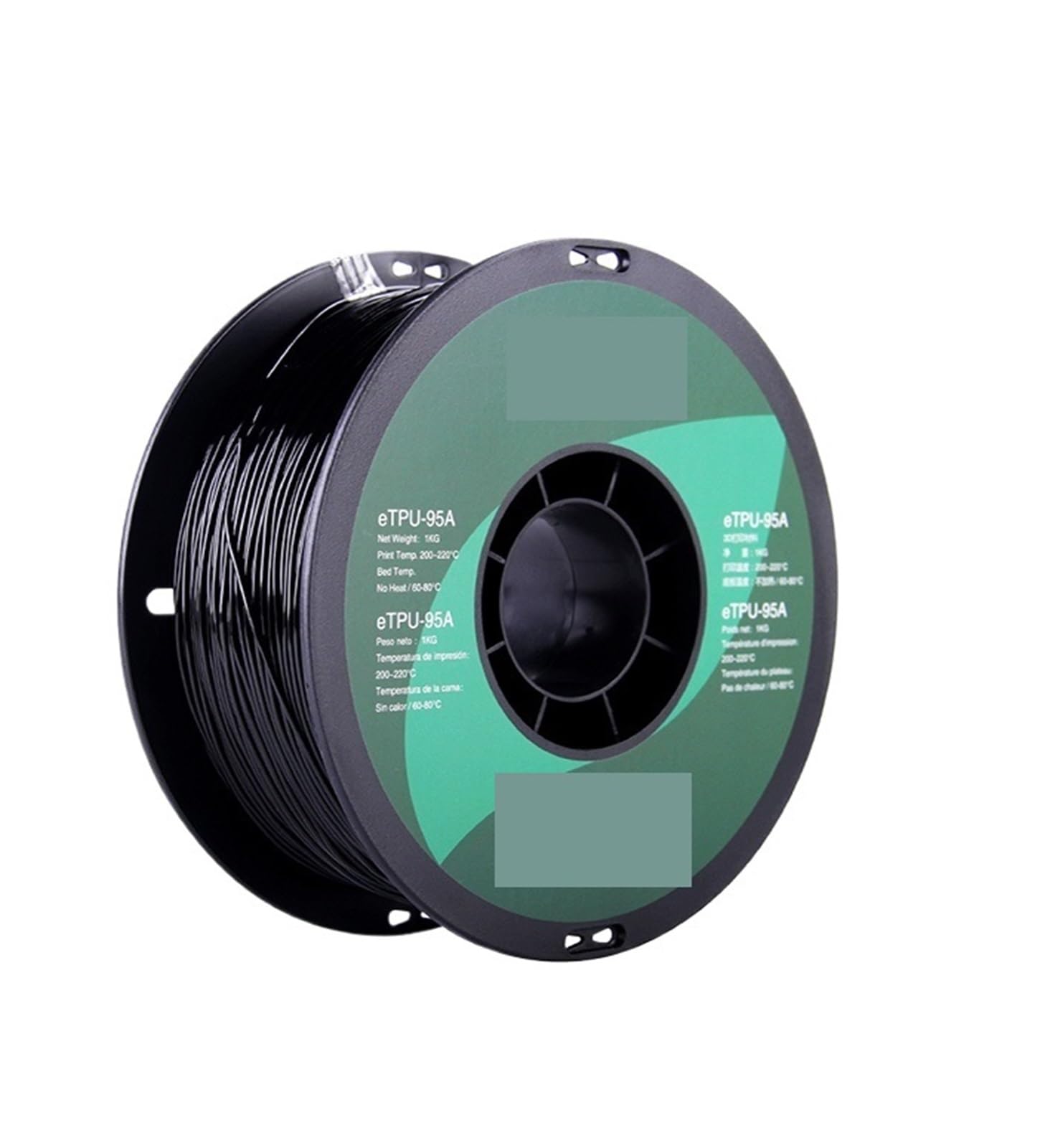 Filament PLA do drukarek 3D, Filament do drukarek 3D TPU 95A 1,75mm 1KG wielokolorowy(Nero)