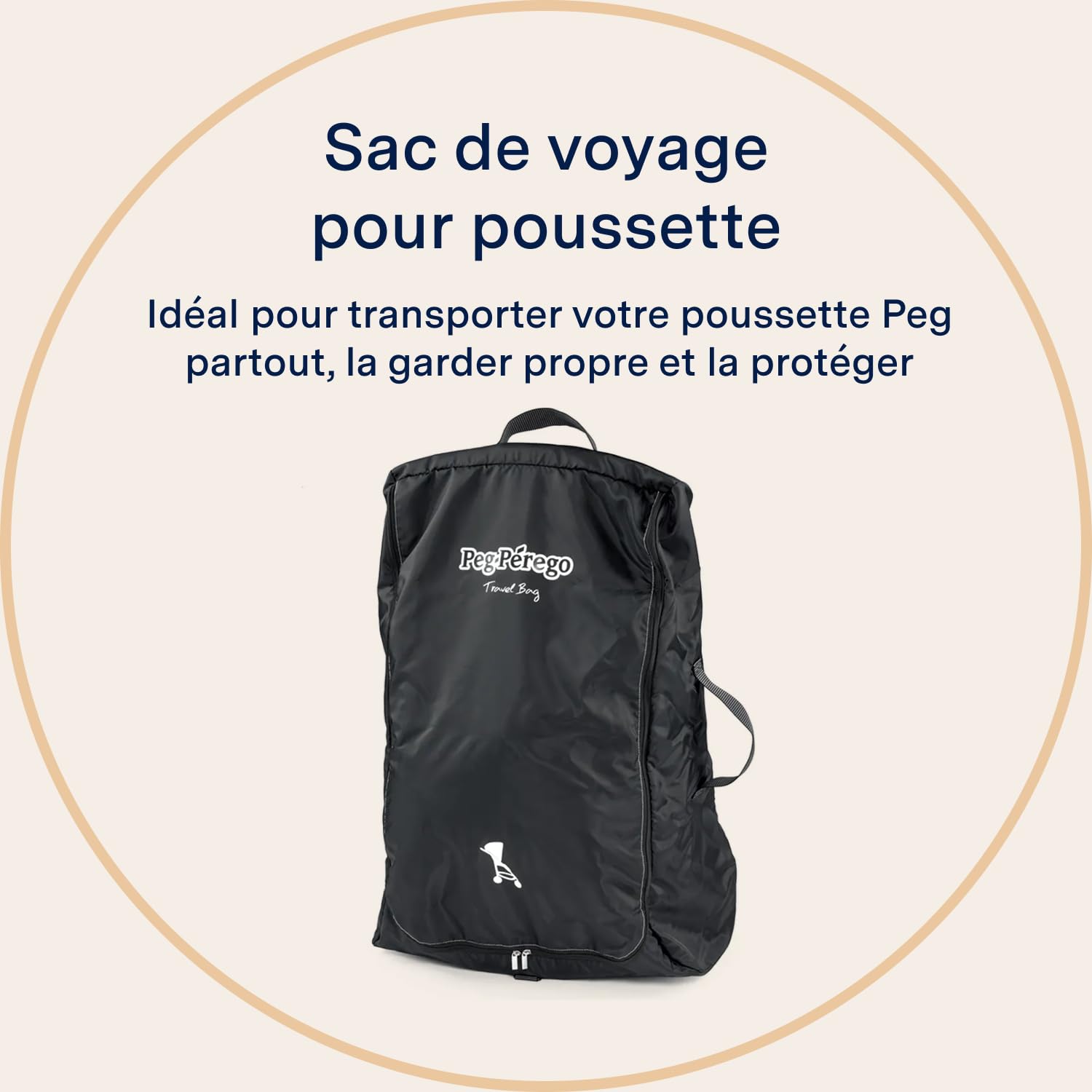 Peg Perego, Sac de voyage à roulettes pour poussette - 1.400 gr