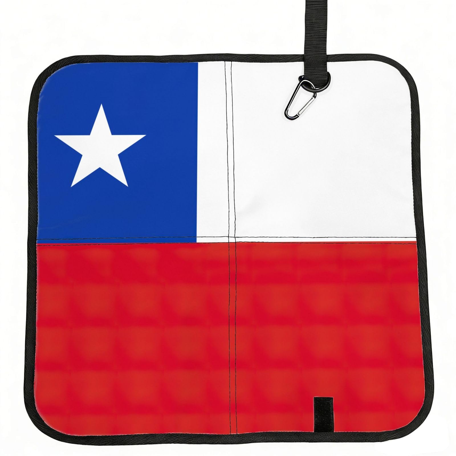 bghdfa Flag Of Chile Print Outdoor Sitting Mat Waterproof Oxford Cloth Seat Cushion Folding Foam Camping Seat For Picnic