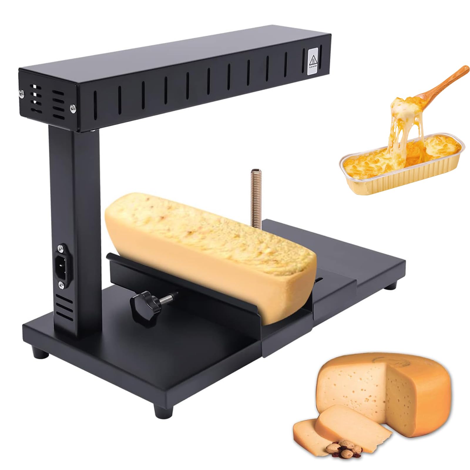 Machine à raclette avec chauffage rapide 0-572 °F et angle réglable 750W
