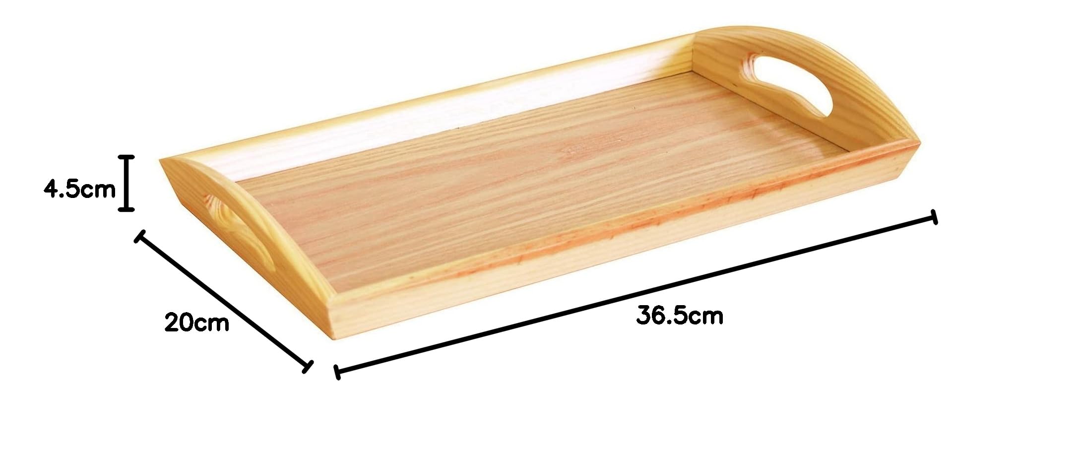 Amazon｜木製 トレイ トレー お盆 約37×20cm Na ナチュラル JA22-15