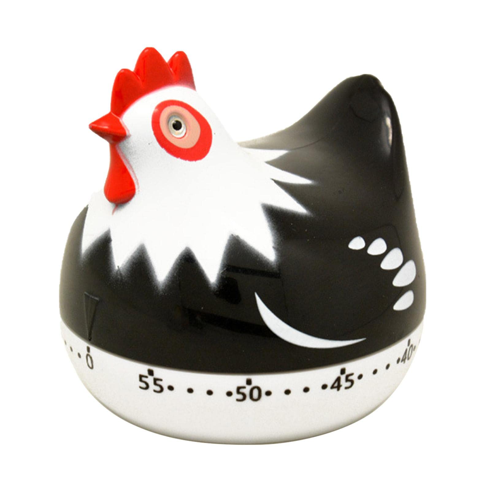 Niktule Black Kitchen Timer For Cooking,Cute Chicken Kitchen Timers - 60-Minutes Countdown Timer For Kids Learning, Manual Timer Reminder With Loud Alarm For Baking, Cooking
