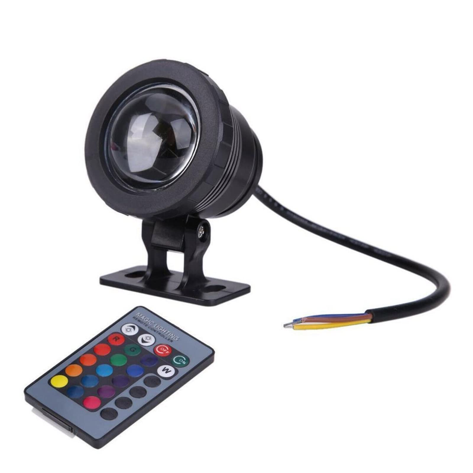 Foco LED RGB de 10W con 16 cambios de color para estanques 7