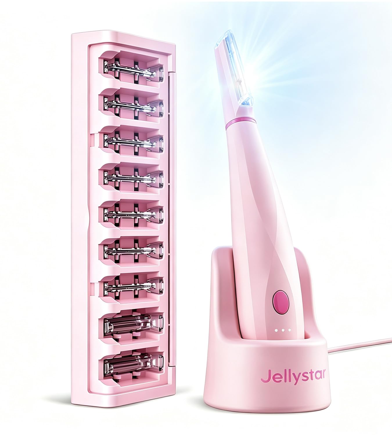 Dermaplane Razor for Women Face, Sonic Dermaplaning Tool for Smooth Skin