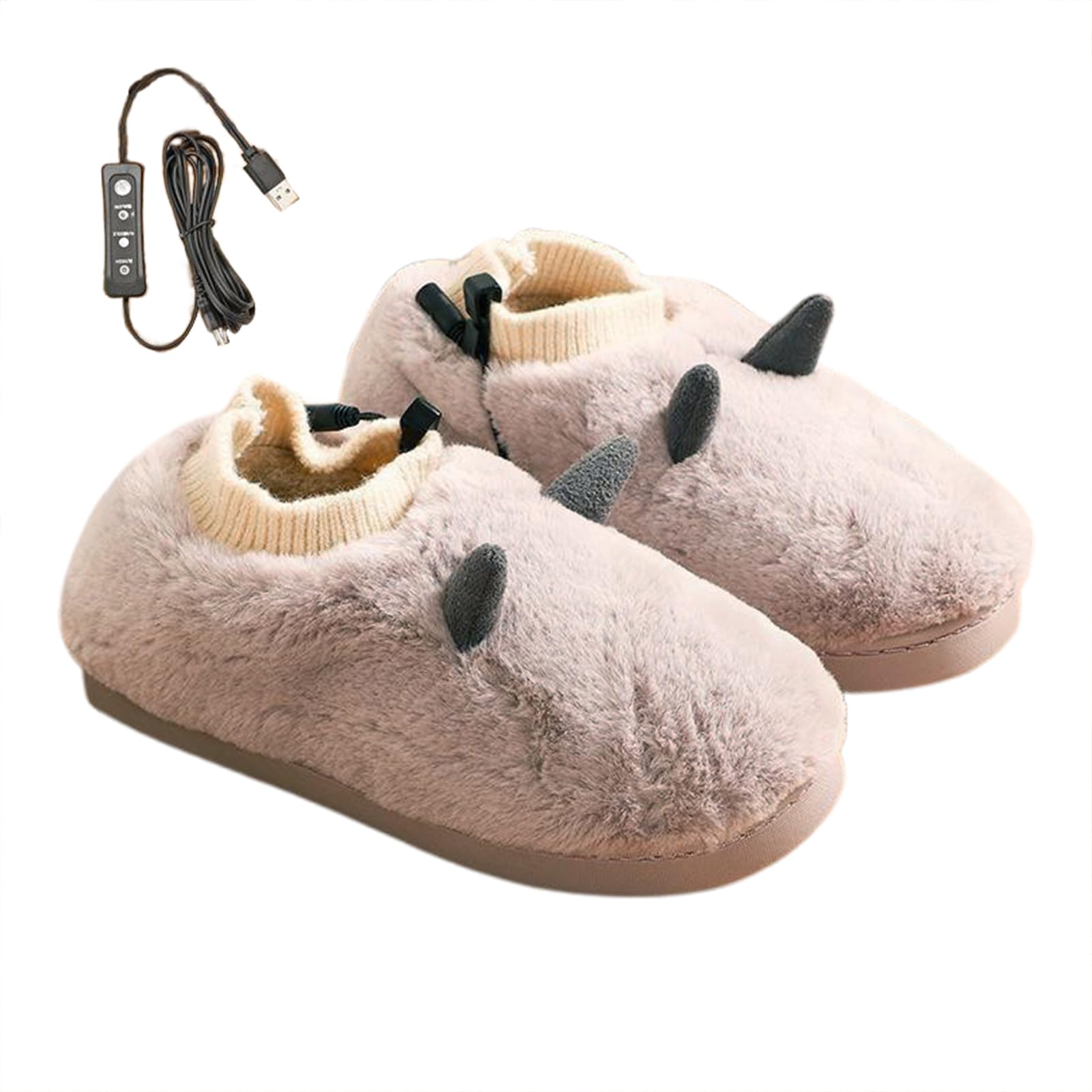 Pantofole Elettriche Riscaldate USB Pantofole Calde Soffici In Peluche | Stivaletti Riscaldanti Scarpe Da Casa Elettriche Riscaldanti Comode Interni Inverno Calde Morbide Soffici Peluche Donna