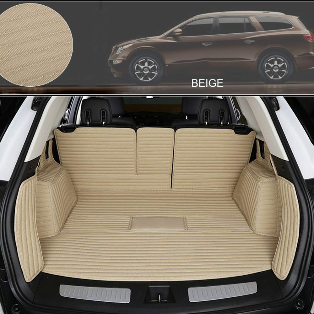 TERMALY Trunk Mat Safeguard Compatible With x3 x4 x5 x6, Fully Surrounded By Car Trunk Pads, Fitted Luggage Compartment Mat Boot Trunk Liner,x6-2014-Beige