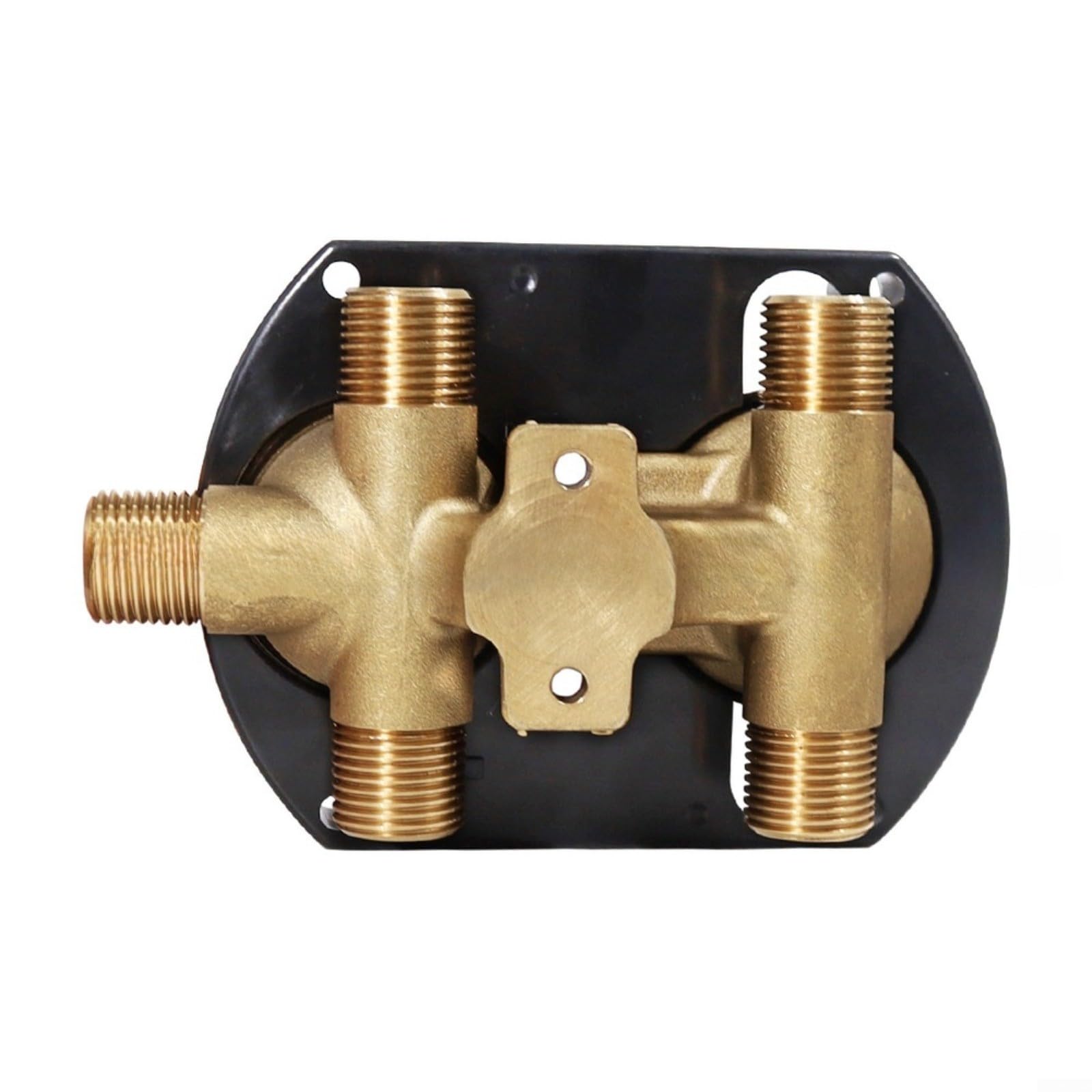 Válvula de control de ducha R22000 Válvula de mezcla de desviador de 6 posiciones de 3 vías Construcción de cobre Diseño compacto para negro