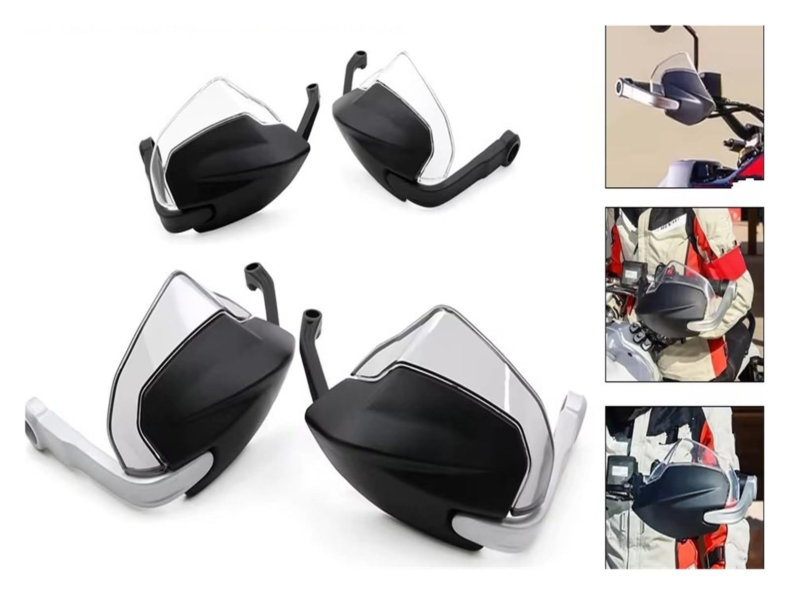 Paramani Per Ducati Per Multistrada Per MTS V4 V4S V2 V2S Per Desert X 2021-2025 Paramani Protezione Manubrio Paramani Manubrio Paramani Moto(Nero)