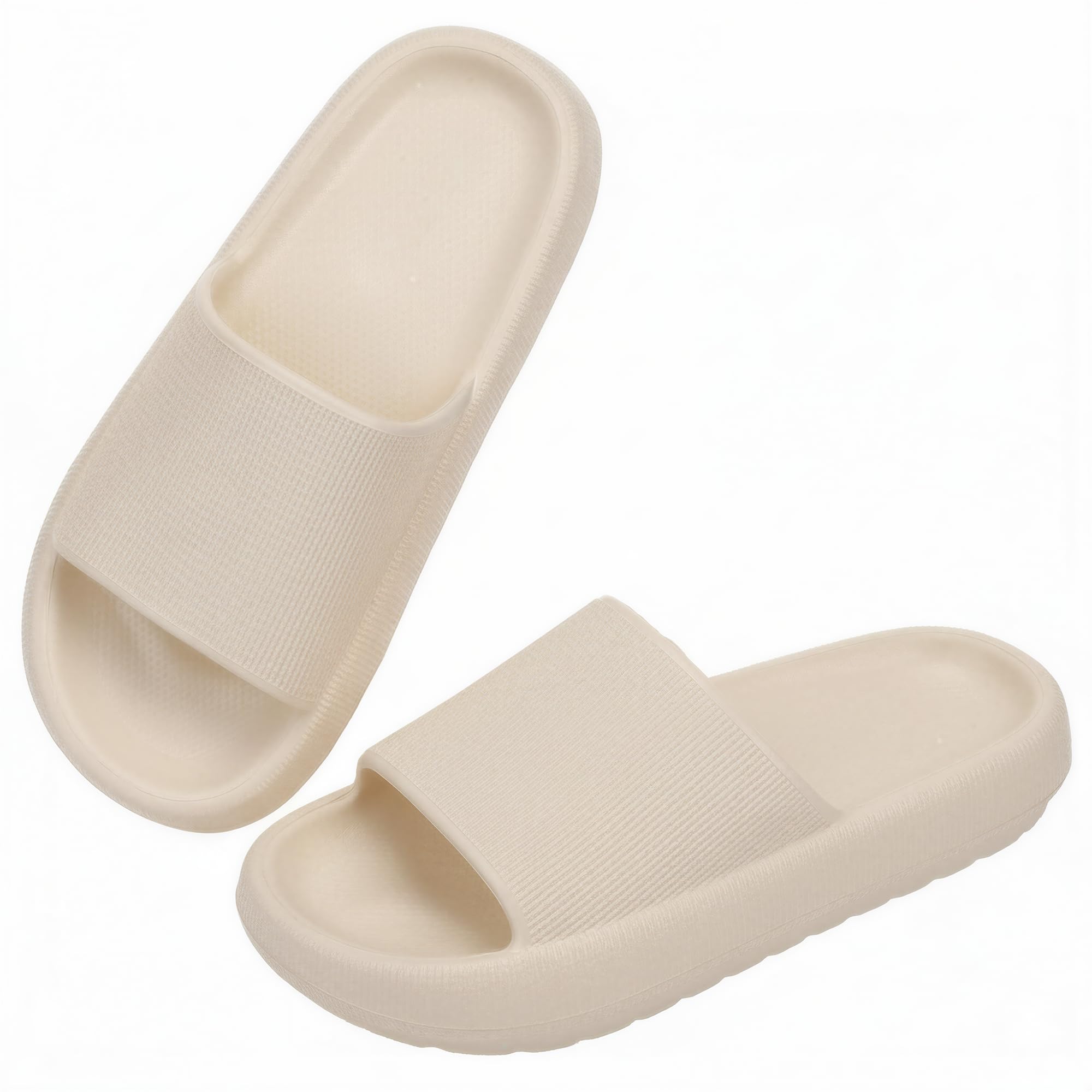 Ankis Badelatschen Damen & Herren,Badeschlappen & Schlappen Damen, Weiche Hausschuhe, Wolkenschuhe, Rutschfeste Badesandalen für Dusche Pool Strand & Sauna, Hausschuhe Damen