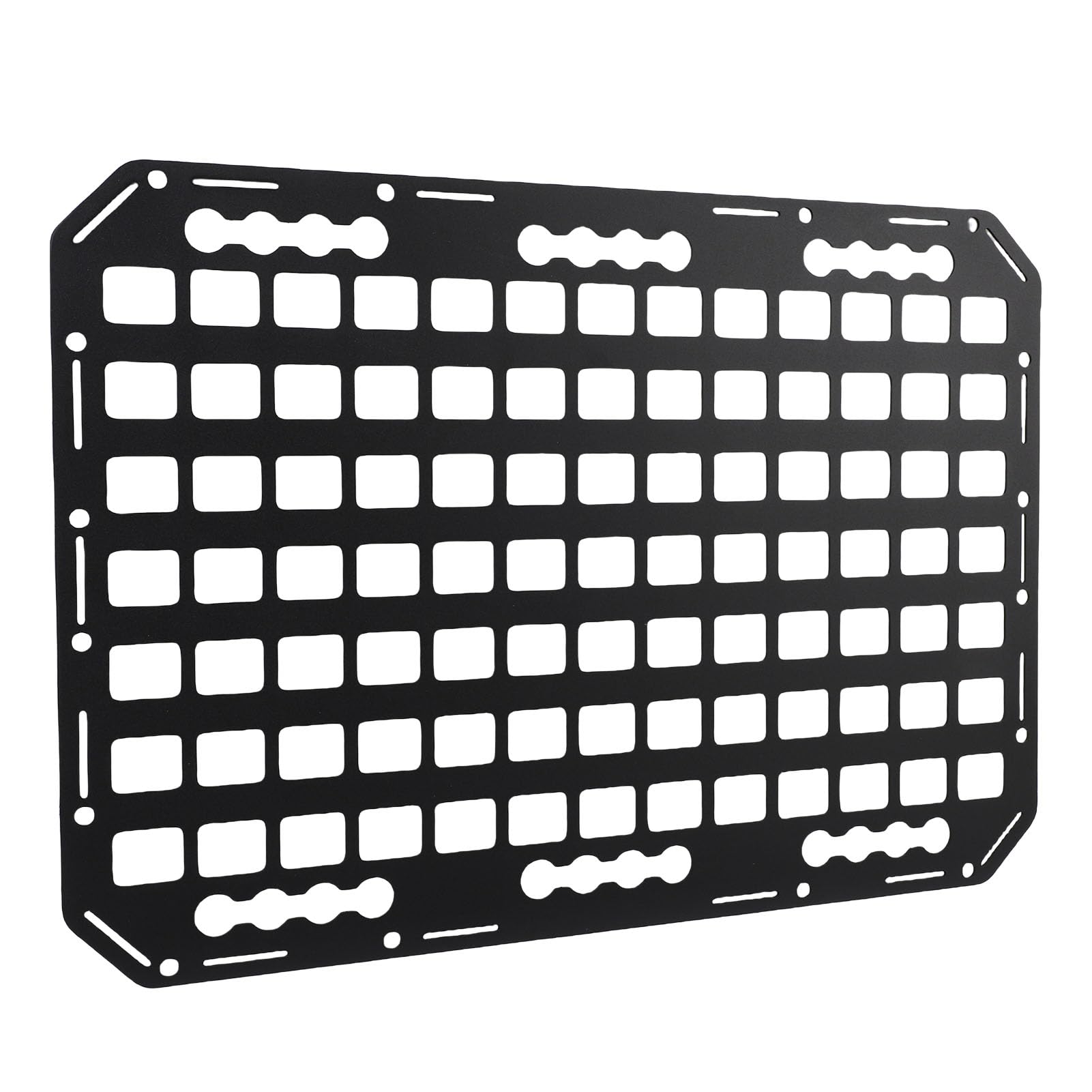 Pannello per Pianale di Camion in Alluminio, Pannello per Rack di Stoccaggio Laterale del Veicolo, Organizer per Carico con Scaffale per Scaffali Molle Multifunzionale con Meccanismo di