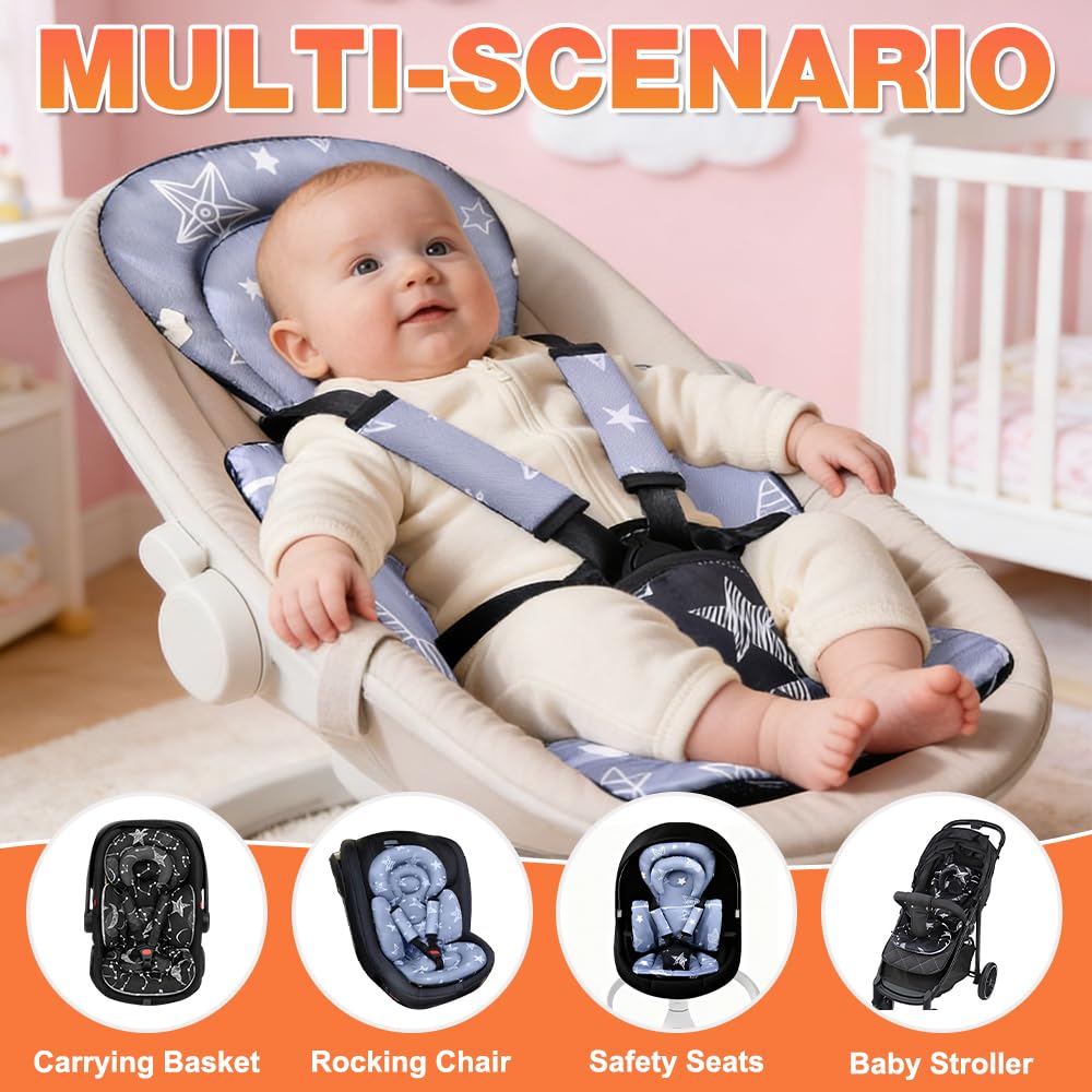 Riduttore per ovetto, inserto per neonato, ovetto con poggiatesta, cuscino per spalle, protezione cavallo, morbido cuscino per seggiolino auto, inserto per neonato, cuscino per seggiolino auto