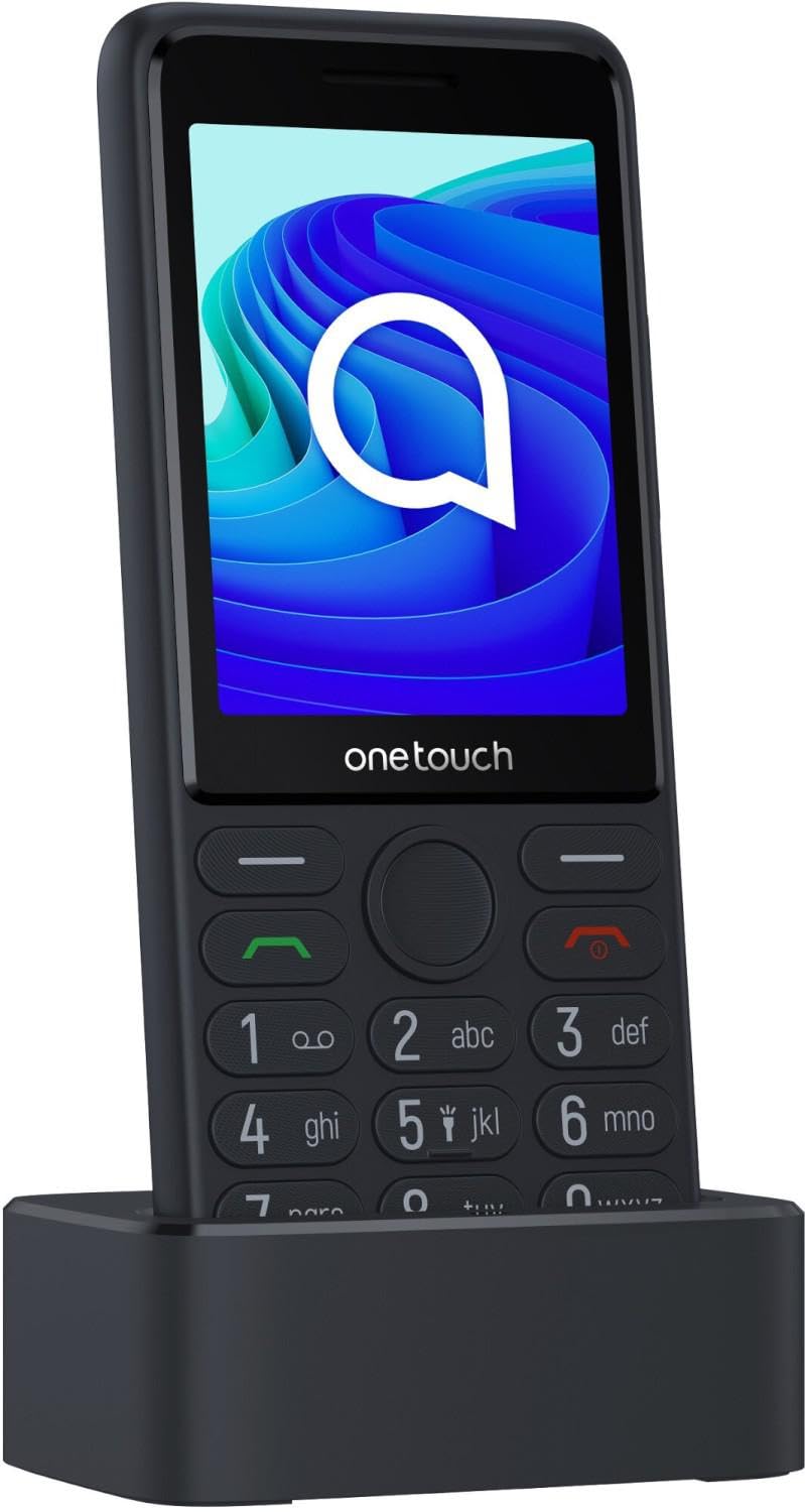 TCL Teléfono Móvil One Touch 4042S Para Personas Mayores- 4G- Gris Oscuro
