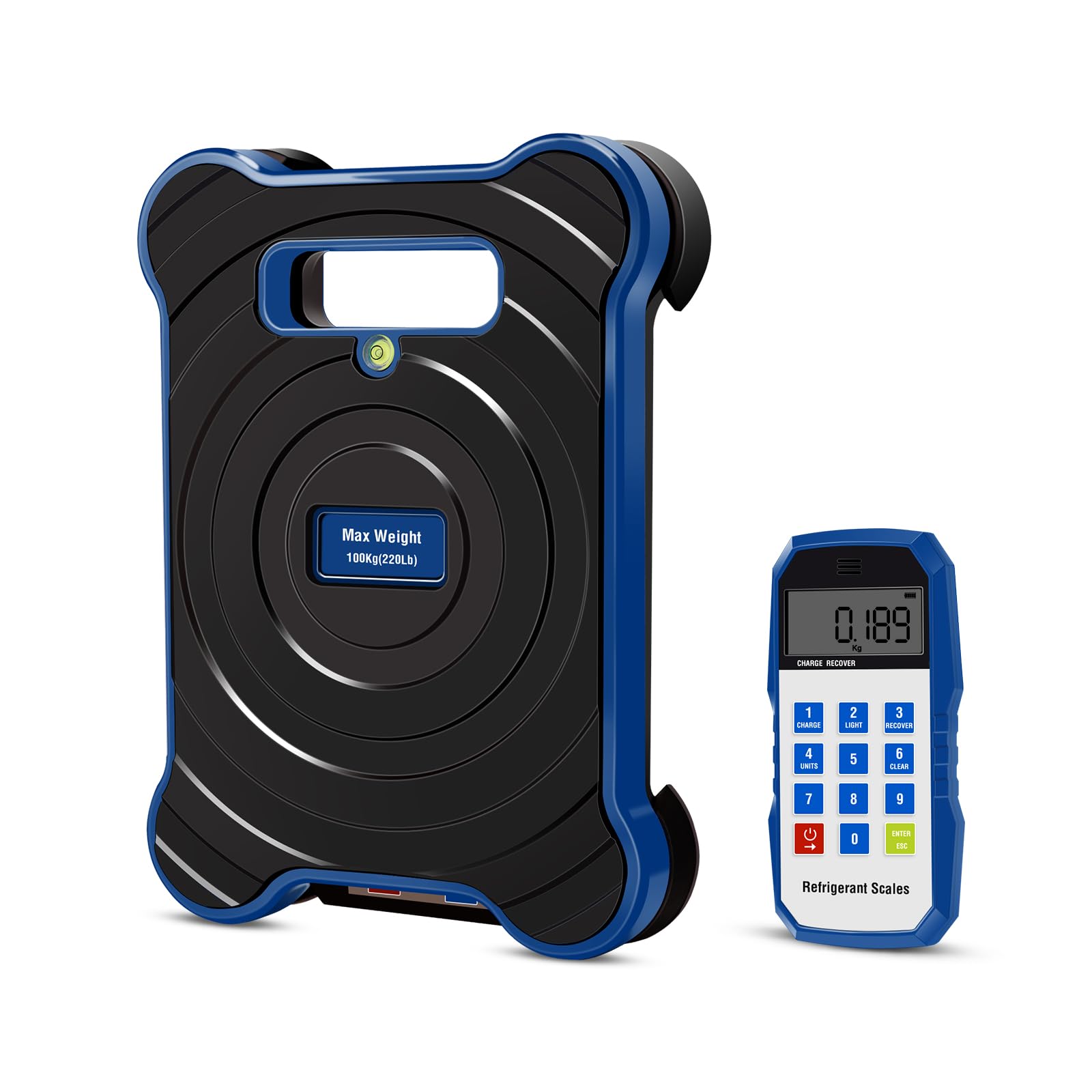 Balance de réfrigérant Bluetooth, balance numérique pour fréon avec télécommande portable, balance de charge de climatiseur sans fil haute précision, balance pour fréon CVC avec boîtier portable