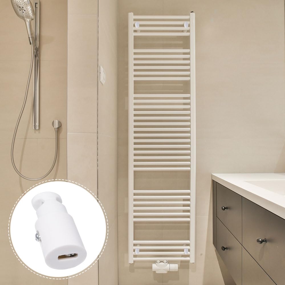 3 Piezas Soporte para Radiadores de Baño Toallero Radiadores Soportes Universales Soporte Radiador Toallero Electrico Espaciado Ajustable 7.5-9.5 cm para Radiadores de Baño Rectos o Doblados