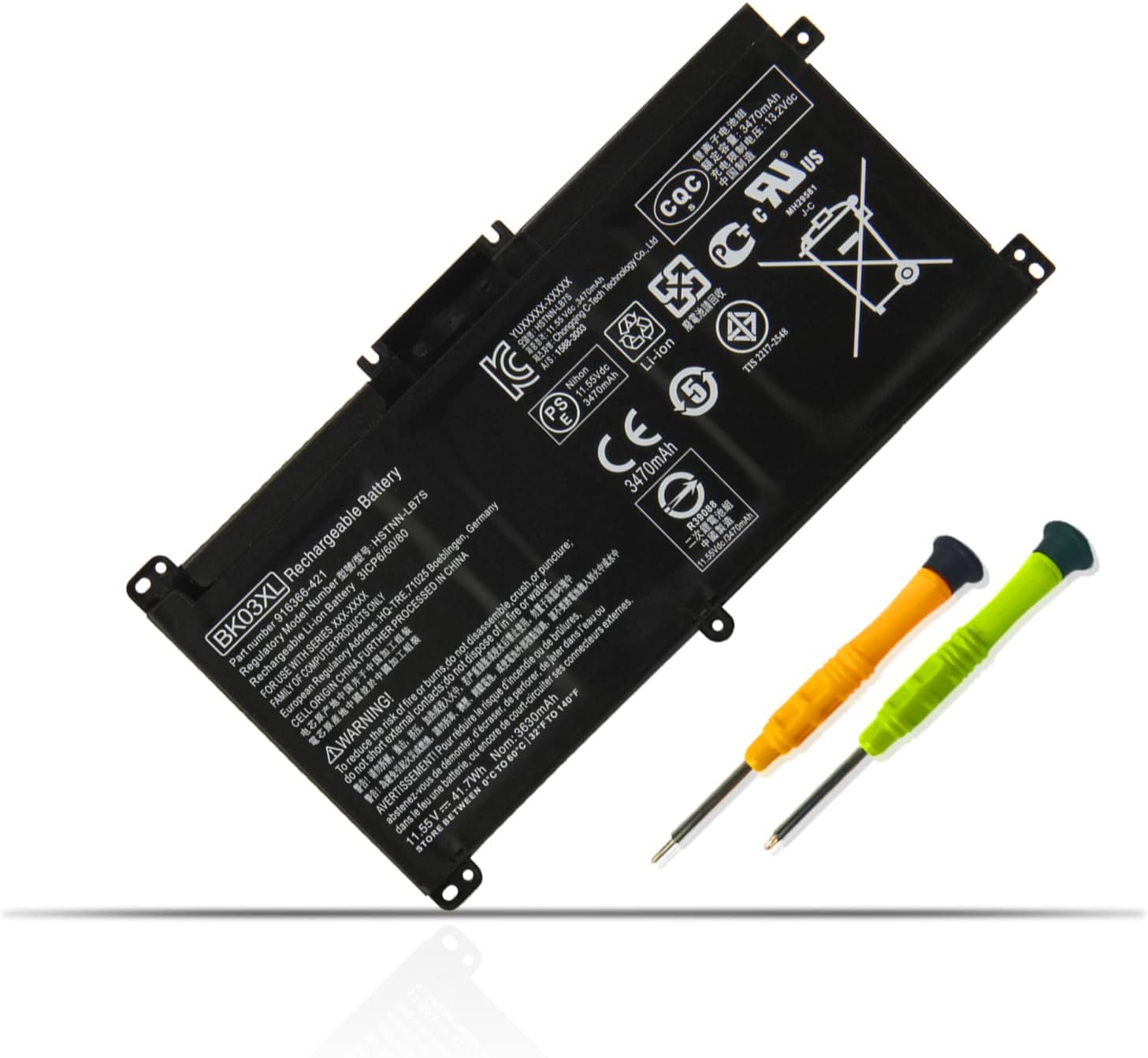 BK03XL Laptop Batterij voor HP Pavilion X360 Convertible 14-ba0xx 14-ba1xx 14-ba2xx 14m-ba0xx 14m-ba1xx 14-ba026ng 14-ba101ng 14-ba023nf 14-ba105nl 14-ba028np 14-ba136ns 14-ba019nf 14-ba022nw ba025ns