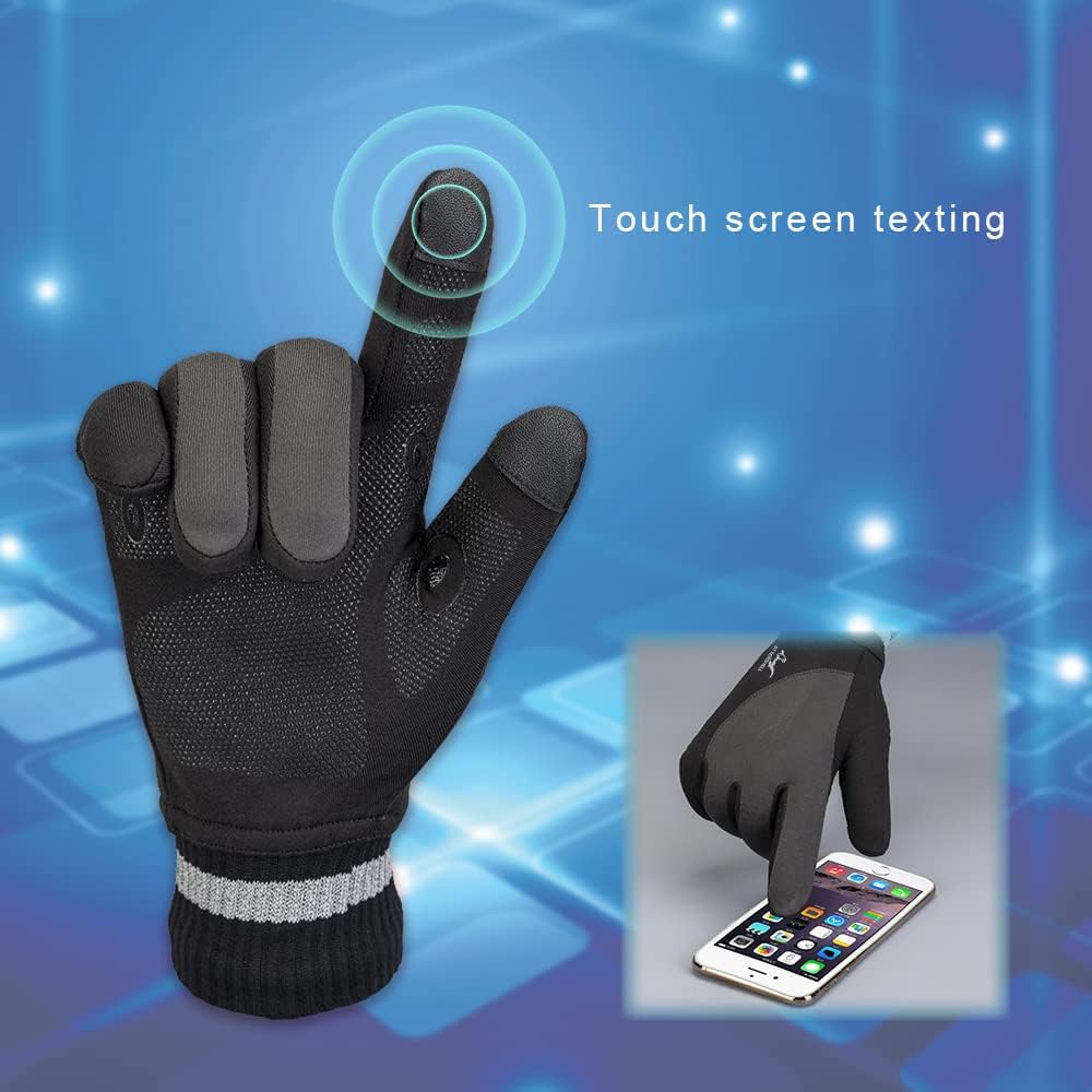 OTTERSHELL Guantes impermeables para hombre multiclima. Máxima comodidad para correr, ciclismo, senderismo y todas las actividades al aire libre.