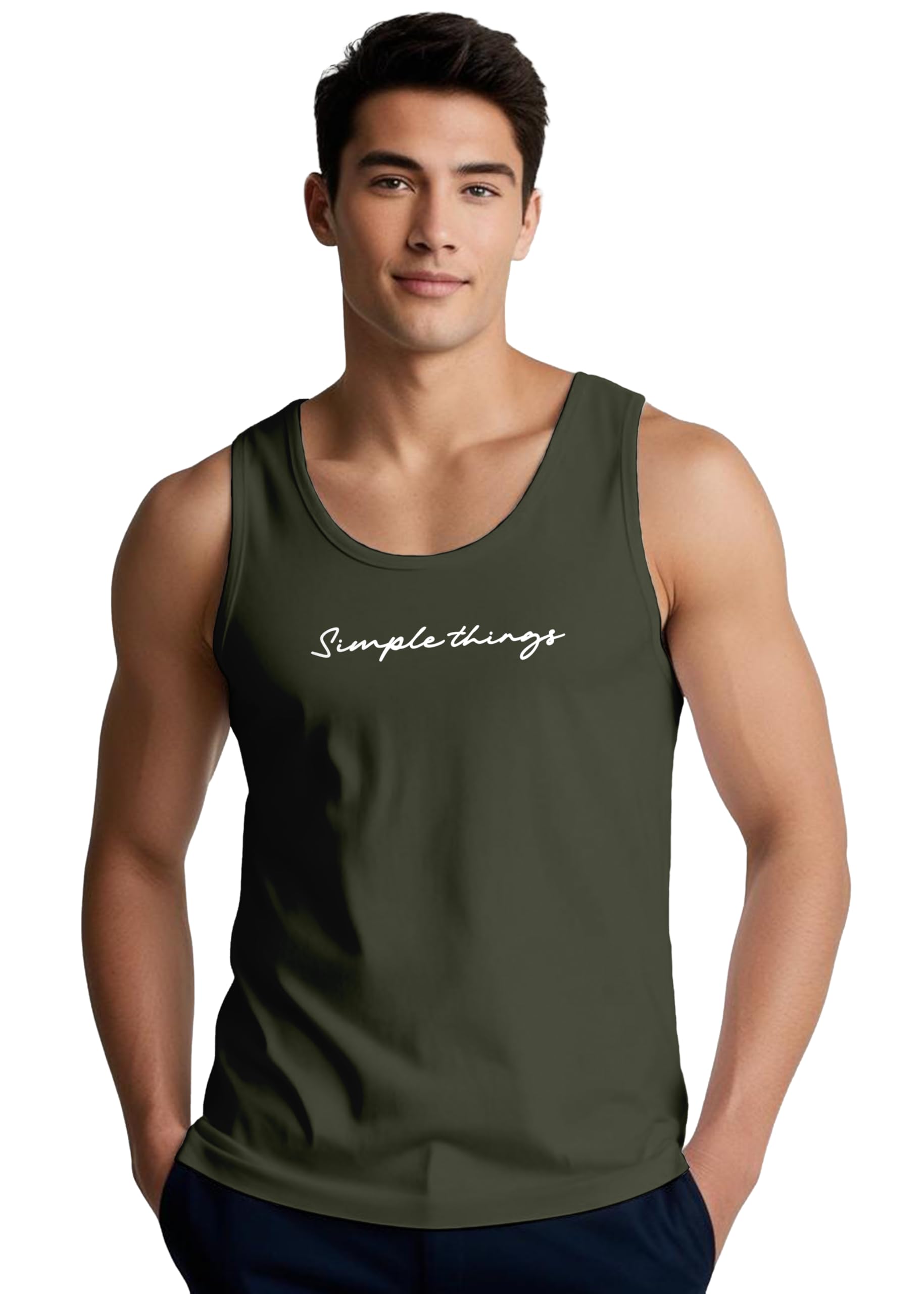 Cotton Graphic Printed Sleeveless Tank Top Vest for Men | Stylish Tank Top, Sando, Baniyan, Ganji for Man Perfect for Gym Workouts, Vacations, and Beaches-image-18