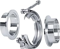 Vista 1 de Acoplamiento de abrazadera de banda en V de 1.75 pulgadas con brida macho hembra acero inoxidable (1 unids)
