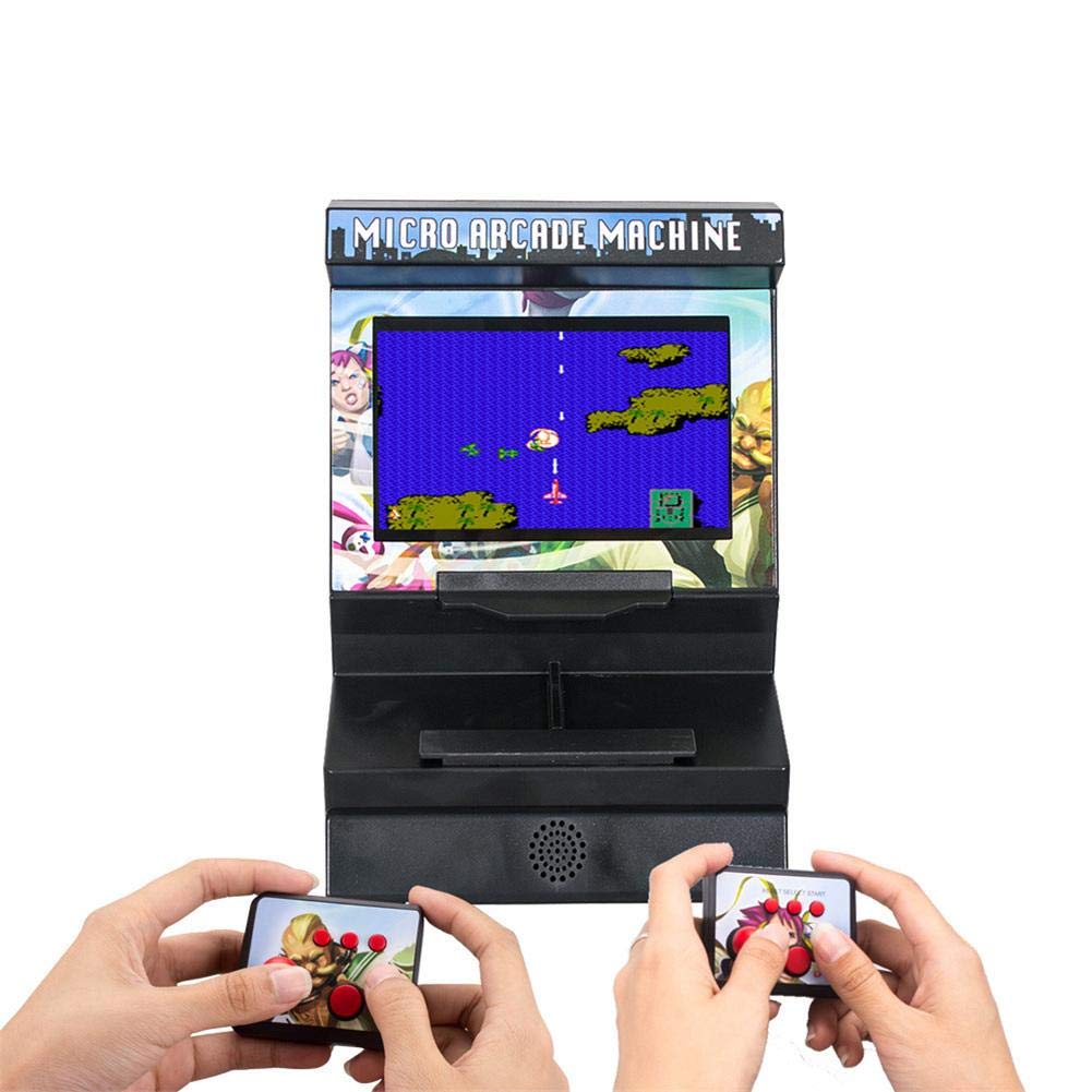 8-Bit 4,3 Pollici Mini Console di Gioco Arcade Classica Senza Fili, 2 Persone Che Giocano a Mano Macchina da Gioco Arcade per Bambini, Amici