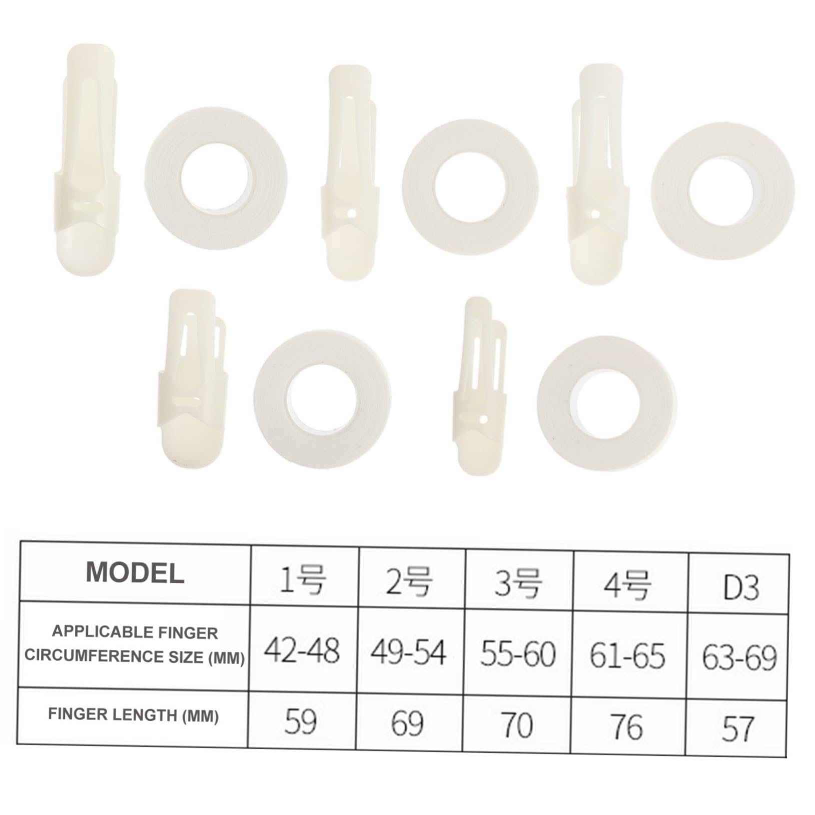 NOLITOY 5 Sets Finger Guard Hand Finger Support Finger Splint for Broken Fingers Joint Protector Mallet Finger Brace Splints for Straightening Care Splint Abs Plastic Beige