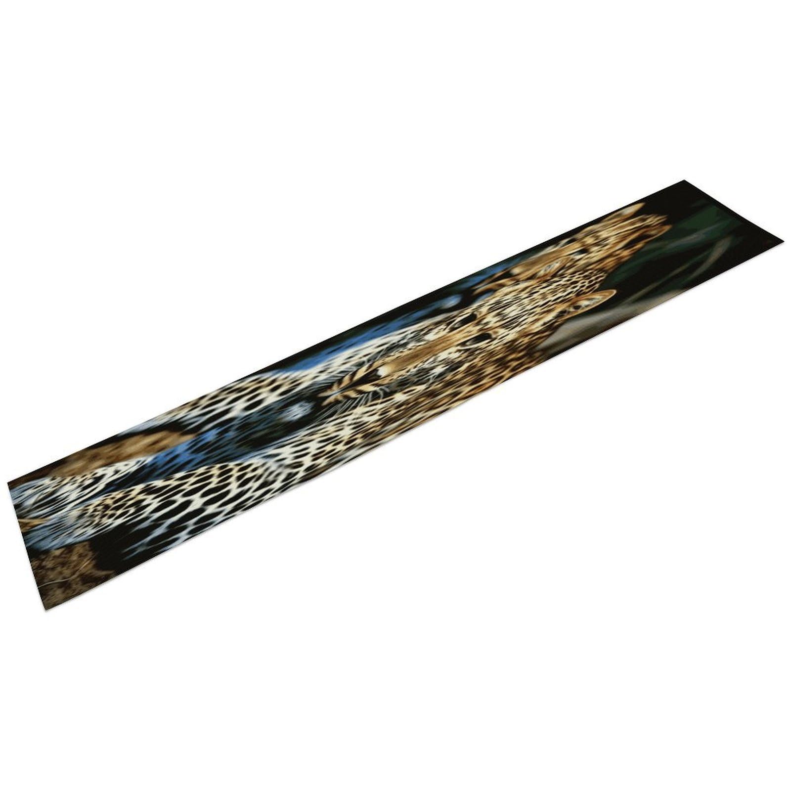 Leopard Table Runner Personality Patterned Linen Table Runner Wrinkle Resistant Tablemat Country Rustic Farmhouse Tables Runners Kitchen Dining Table Decoration