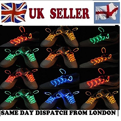 TOOGOO(R) Lacci delle scarpe a Led lampeggiante