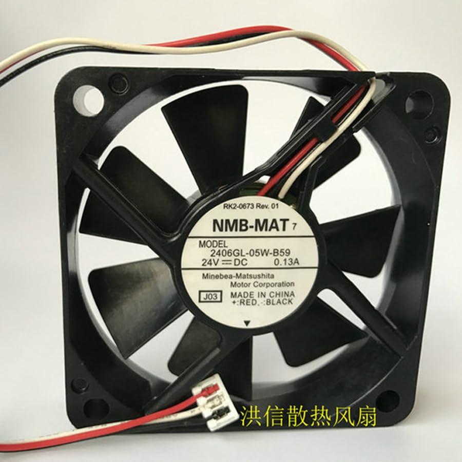 NMB 2406GL-05W-B59 6015 24V 0.13A 6cm 3-Wire Inverter Copier Fan