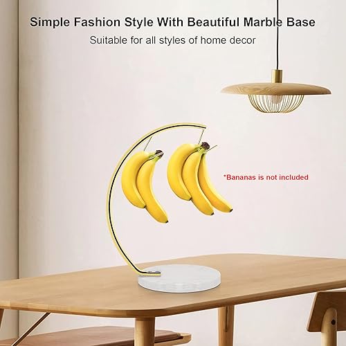 Miniatura 7 de Servilletero + soporte de plátano de doble gancho con base de mármol, dispensador de papel de seda independiente moderno de metal y organizador de