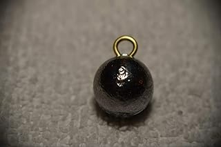 3/4 Oz Cannonball Round Fishing Lead Weights - 40 Sinker Weights Fishing Sinkers Molds for Freshwater or Saltwater Fishing