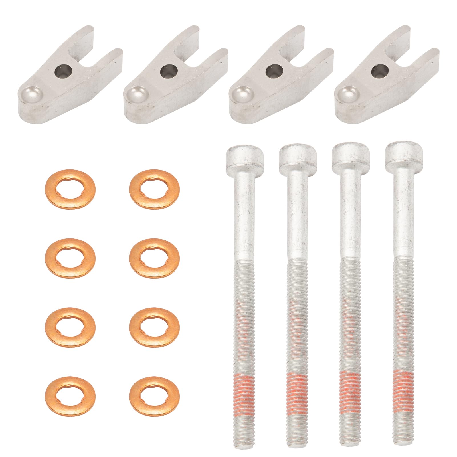 4 Set Fuel Injector Holder Vite Cilindrica Sealing Ring A6110170139 per W202 W203 W204 W164 W169 W639 Sprinter 906 W903