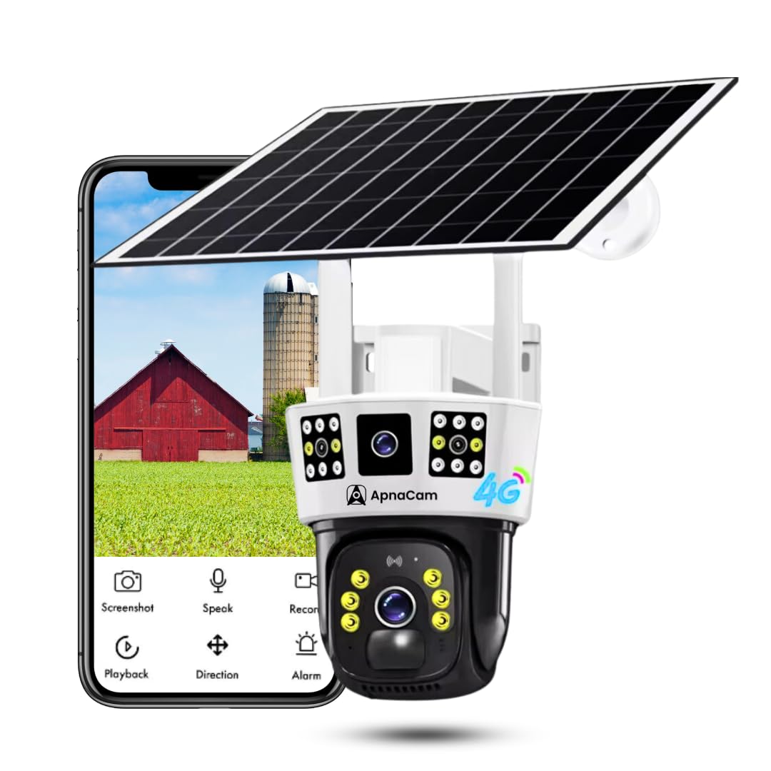 8Mp Solar 4G SIM Support Pan & Tilt Zoom Dual Lens CCTV Camera, Outdoor Camera, Weatherproof, 2 Way Talk, Motion Detect, Supports SD Card Up to 256 GB Use for Factories,Farms,etc-image-34