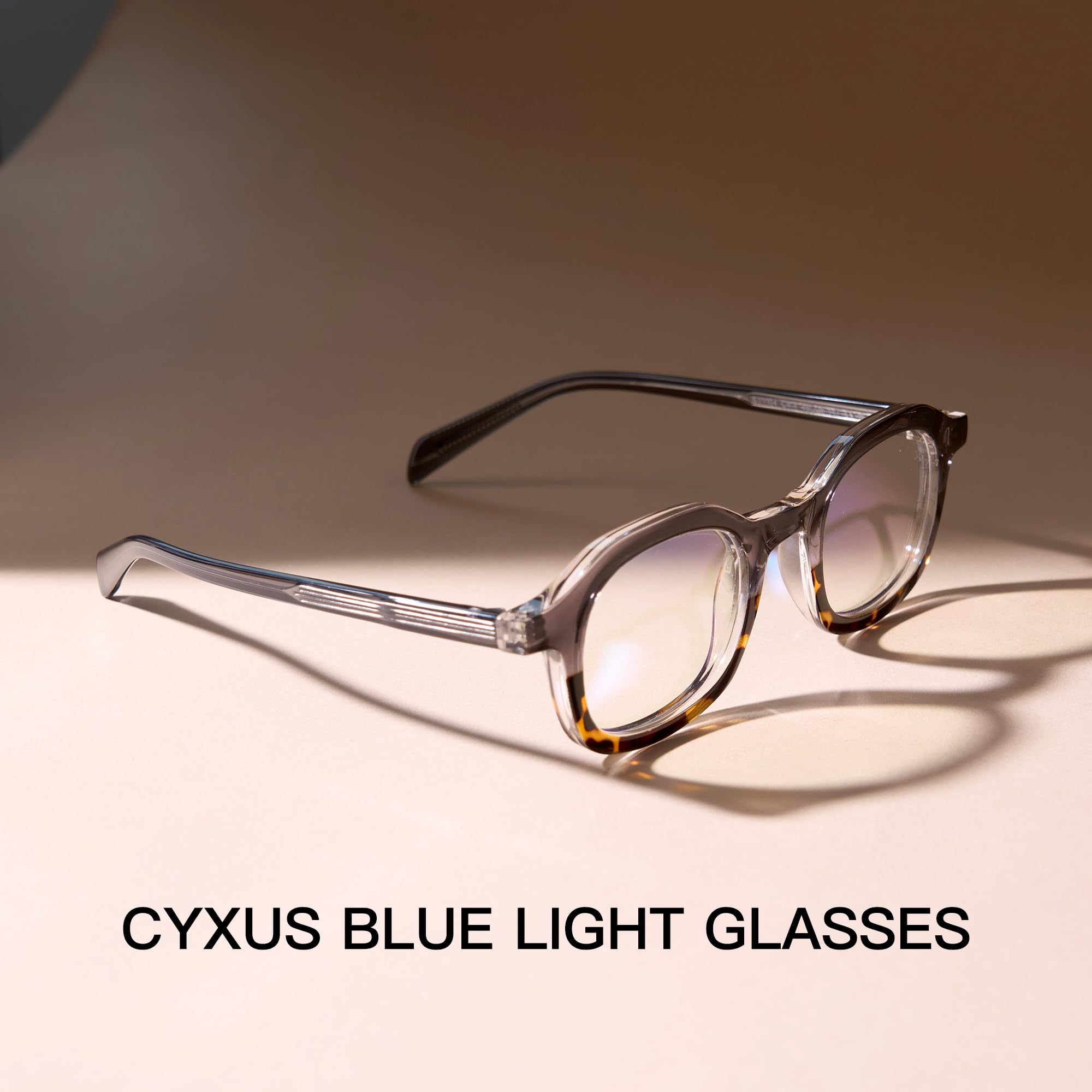 Cyxus Blaulichtfilter Brille Ohne Stärke Herren Damen Mode Computer Schutzbrille Bildschirmbrille Gaming Brille 8559