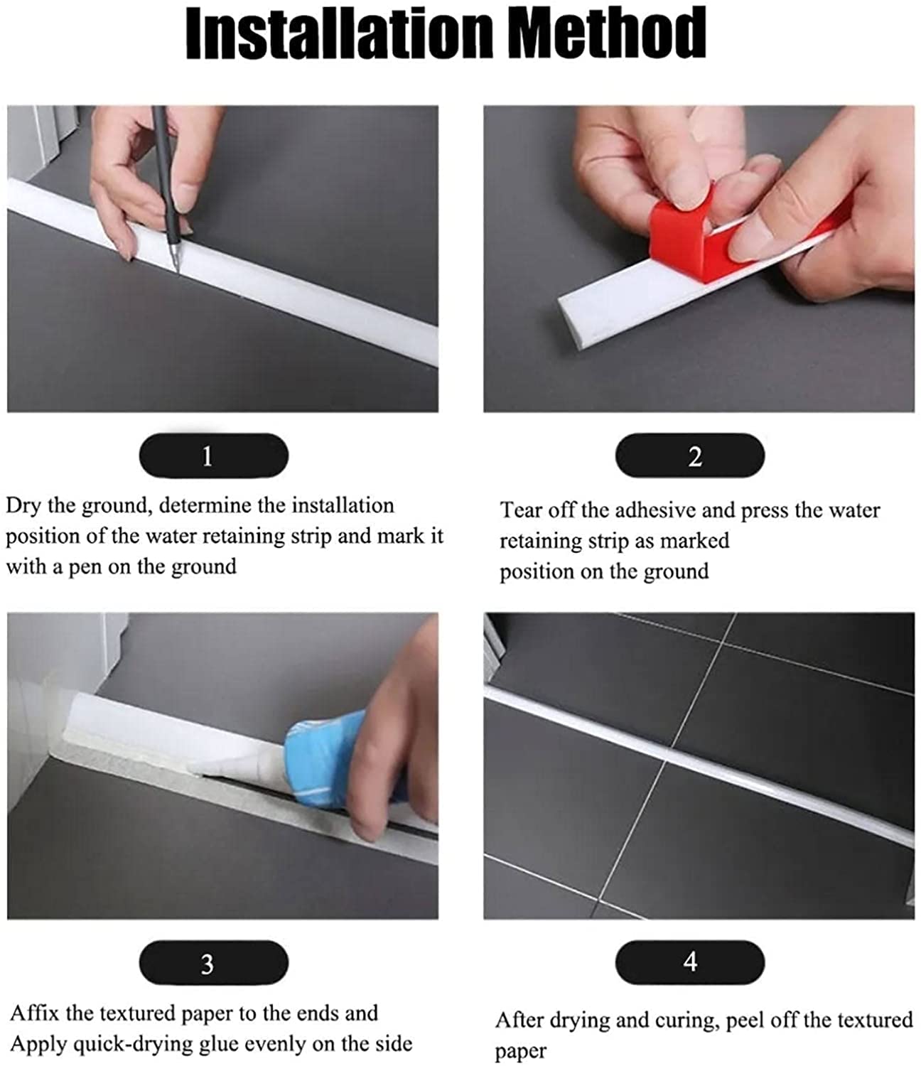 Rampa de puerta de silicona para sillas de ruedas, rampa de umbral portátil autoadhesiva para puertas, rampa de bordillo para robot de barrido y bicicletas