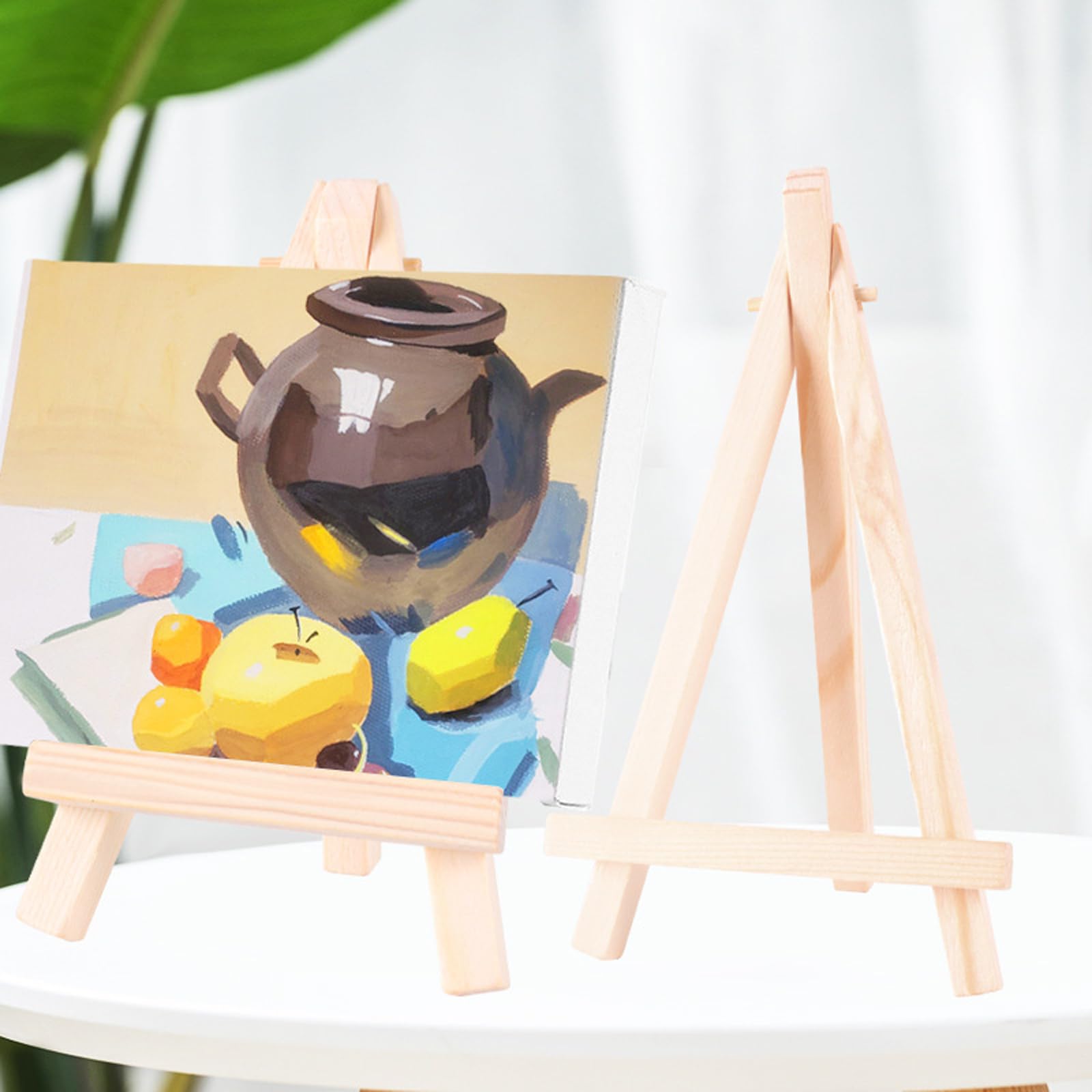 40 cavalletti piccoli da 15,2 cm, mini cavalletti in legno da tavolo per pittura su tela, cavalletti per esposizione su legno, arte artigianale, pittura, cavalletto per artisti, adulti,