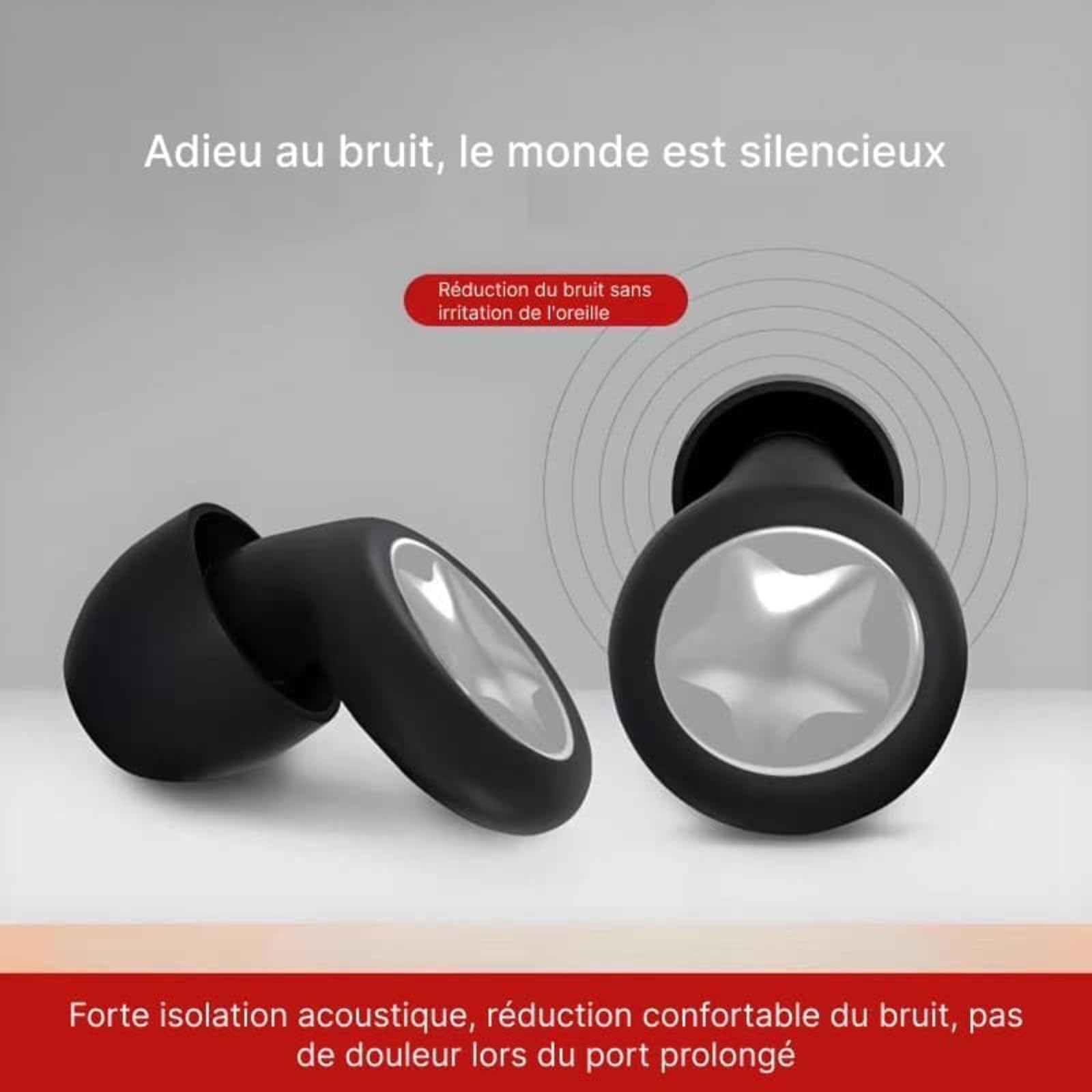 Budsnuji Bouchon Oreille, Bouchon D'oreille pour Dormir Réutilisables (1)