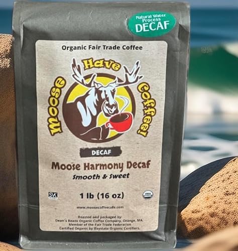 Miniatura 2 de MOOSE HARMONY DECAF COFFEE-MHD1  Café orgánico de frijoles enteros MOOSE HAVE COFFEE!