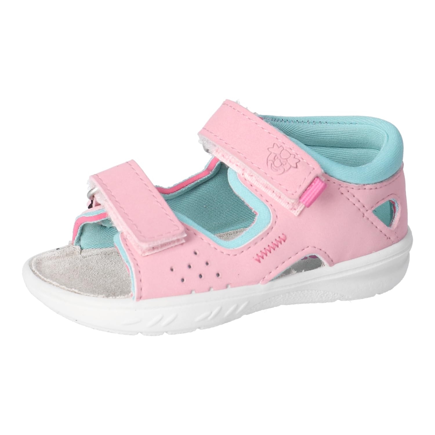 RICOSTA Mädchen Badesandalen MANTU, Kinder Lauflernschuhe, Weite: MITTEL, waschbar, Outdoorsandalen, Aquaschuhe, Mallow/Frozen (330), 24 EU